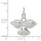 Sterling Silver Filigree Angel Charm Religious Jewelry 20mm L X 20mmW Approx.